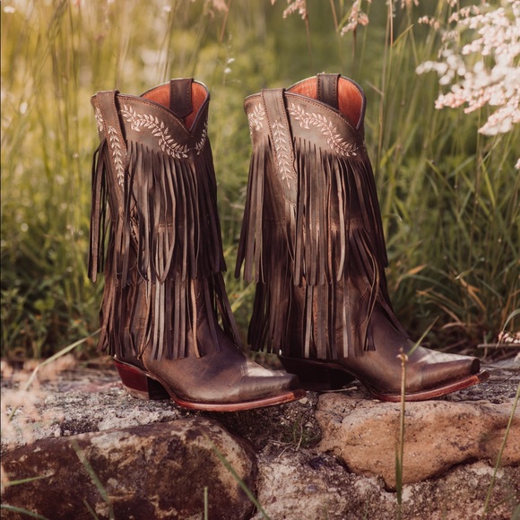 Soto Boots Shoes - RESTOCK Santa Fe Two Layer Fringe Cowgirl Boots